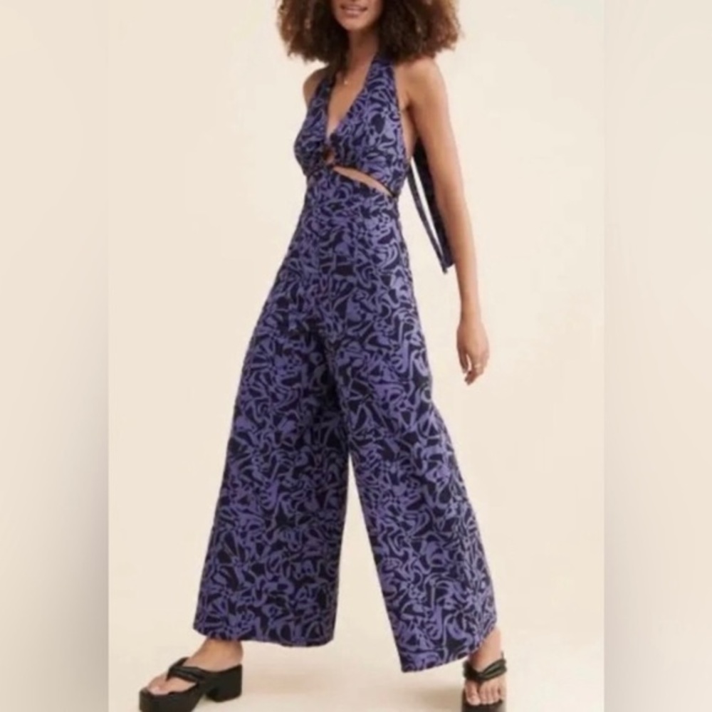 Free People NWOT Kira wide leg jumpsuit‎